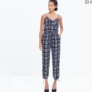 Madewell Black and White Jumpsuit